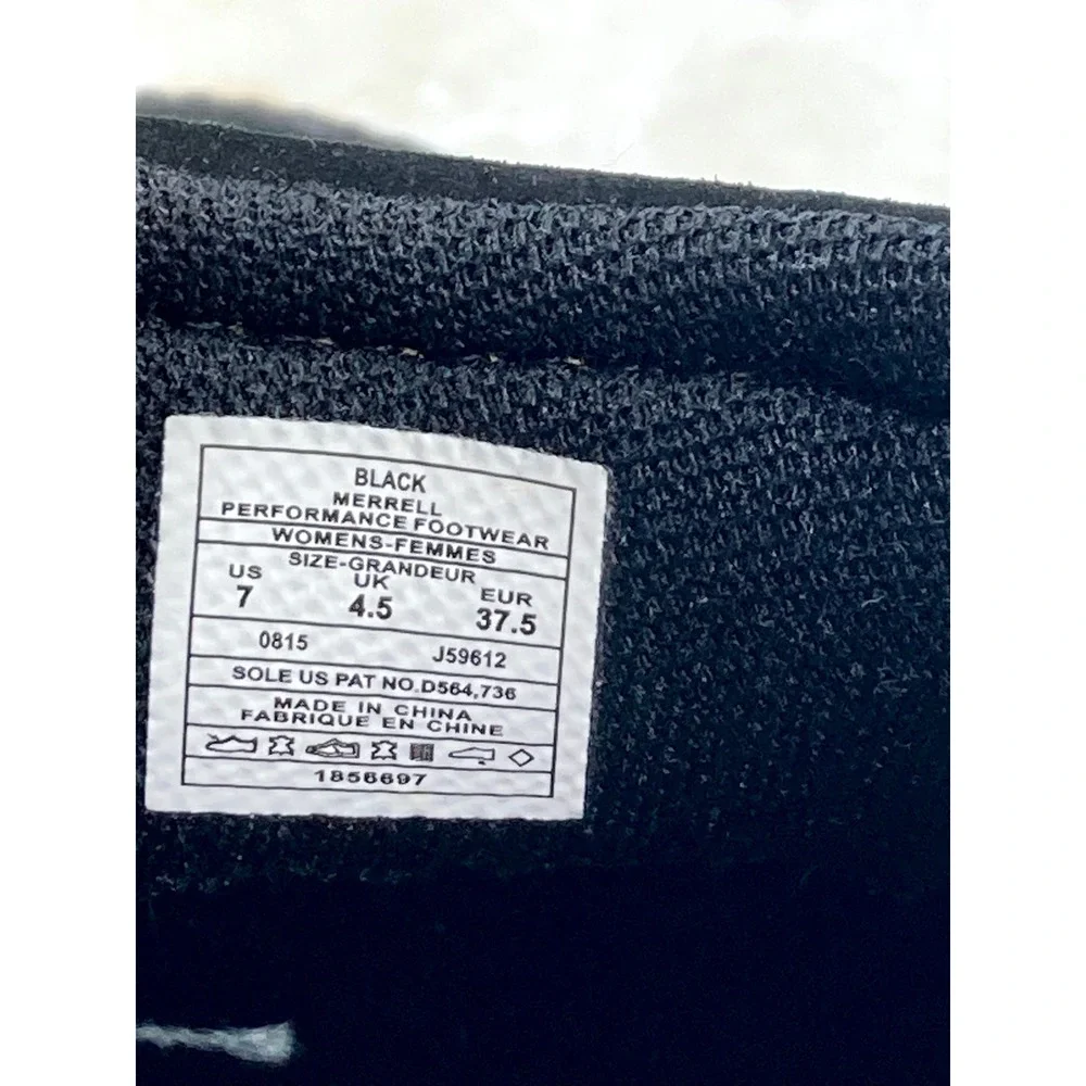 Merrell Dassie Suede Buckle Slip On Loafers Womens 7 Black Casual Walking Shoes